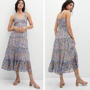 Anthropologie Verb by Pallavi Singhee Vineyard Tiered Maxi Dress